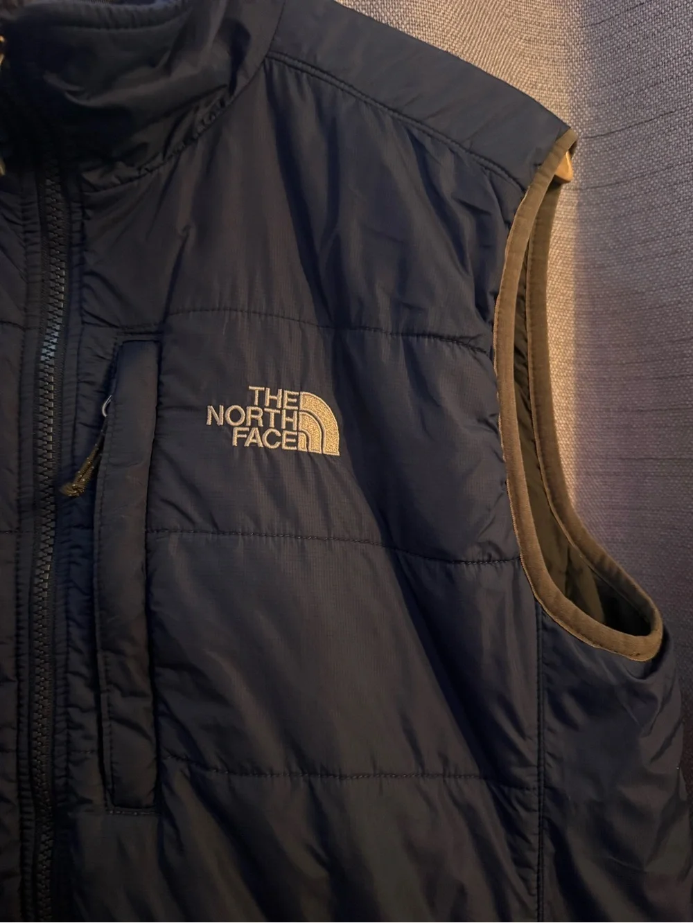 The North Face Men's Dark Blue Quilted Vest